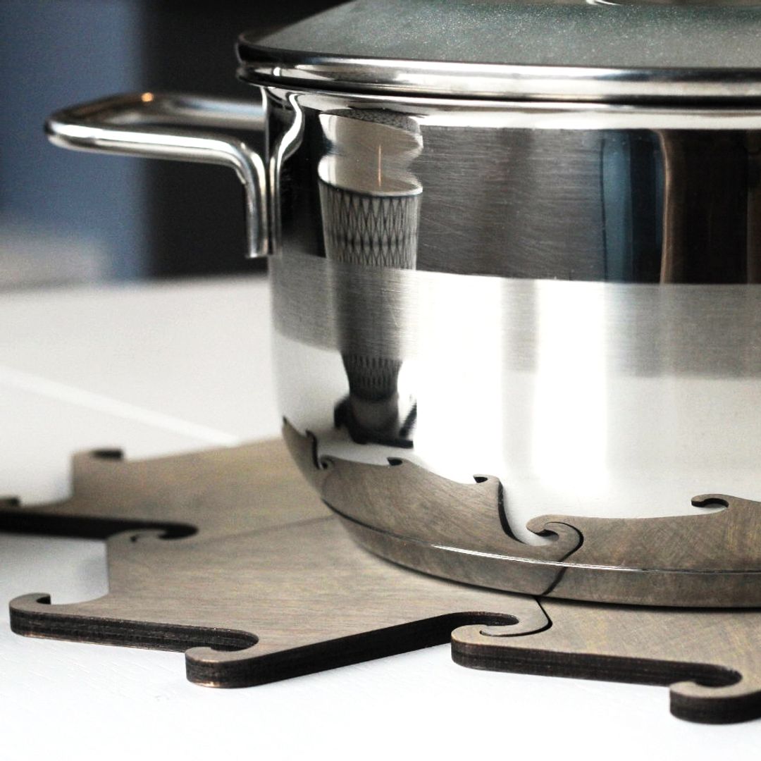 Набор подставок под горячее Hook (Серый) Собирается в большую подставку Набор подставок под горячее Hook (Серый) Собирается в большую подставку