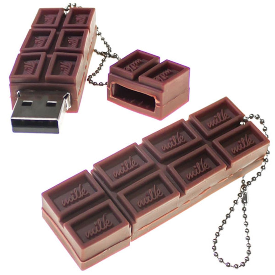 Флешка Шоколадка 16 Гб В открытом и закрытом виде Флешка Шоколадка 16 Гб В открытом и закрытом виде