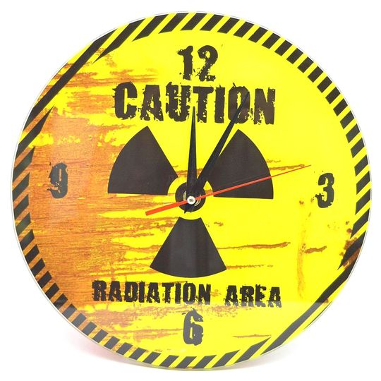                                      Часы настенные Радиация Radiation area