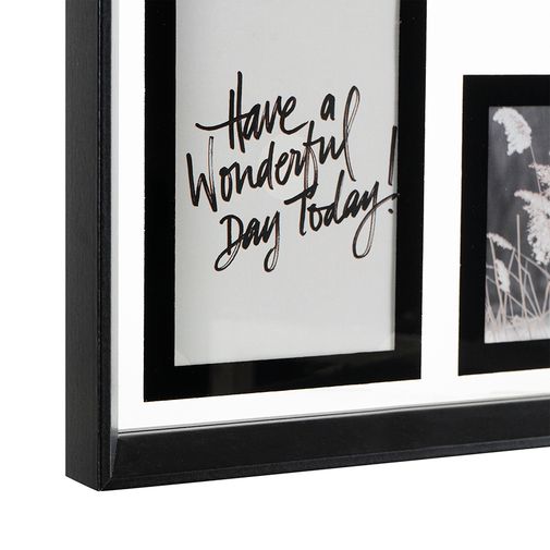 Рамка для фотографий Pleasant Moments (34.5х34.5 см, белый с черным) Рамка для фотографий Pleasant Moments (34.5х34.5 см, белый с черным)