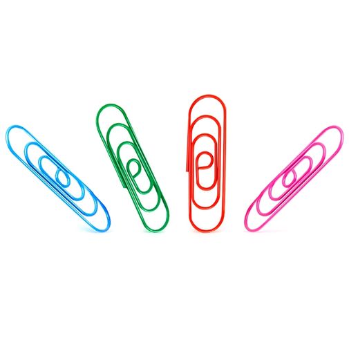 Набор скрепок Скрепкус Четырех цветов Набор скрепок Скрепкус Четырех цветов