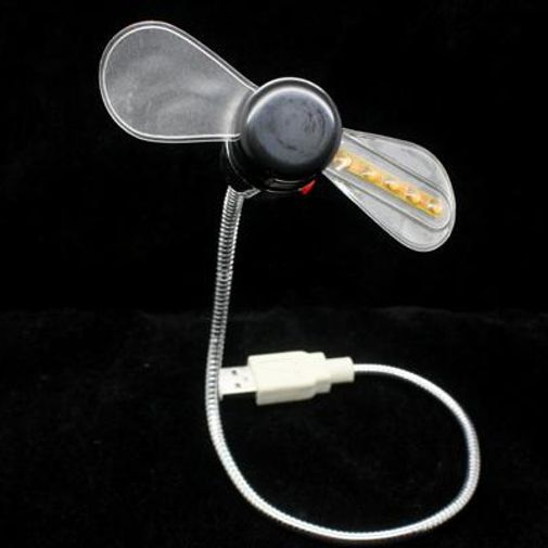 USB Вентилятор с разноцветной подсветкой USB Вентилятор с разноцветной подсветкой