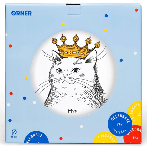Тарелка Кошка в короне Мур Тарелка Кошка в короне Мур