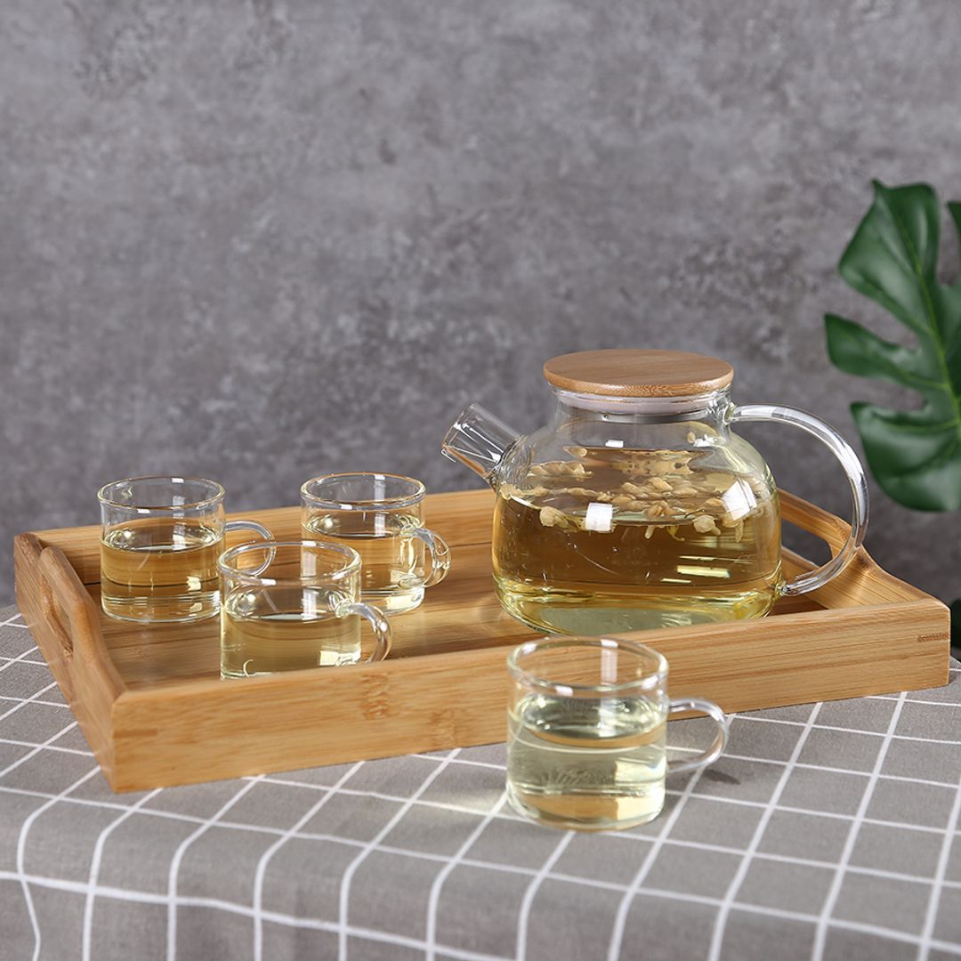 Чайный набор с подносом (1 л)