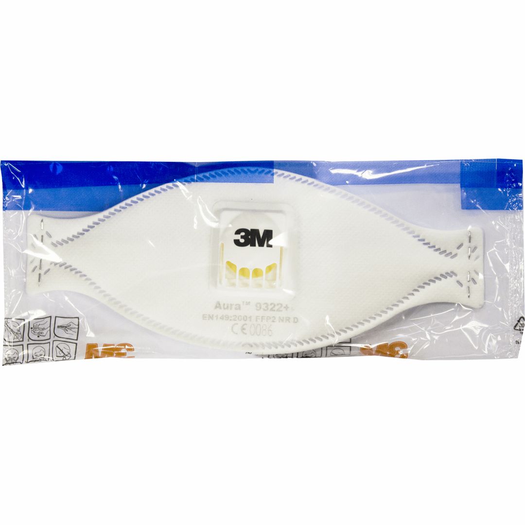 Респиратор 3М Aura 9322+ FFP2 с клапаном выдоха (1 шт) Респиратор 3М Aura 9322+ FFP2 с клапаном выдоха (1 шт)