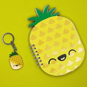 Блокнот+брелок Ананас Funny pineapple