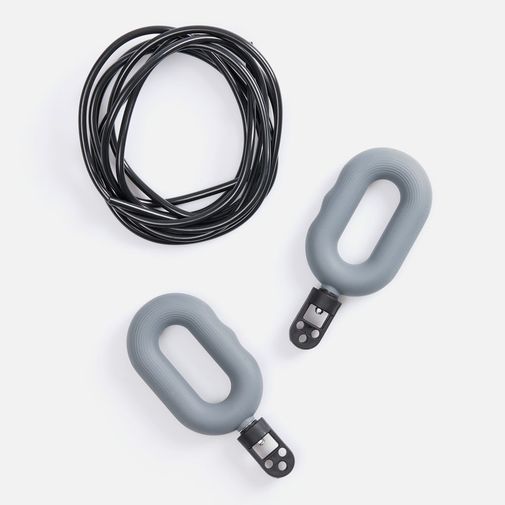 Мультифункциональная скакалка с эспандером Multi McFly (серый)