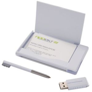 Флешка Футляр для визиток с ручкой 8 Гб