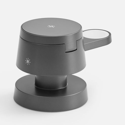 Станция беспроводной зарядки с подсветкой Lume (серый)
