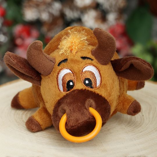 Игрушка-антистресс говорящий мячик Бычок