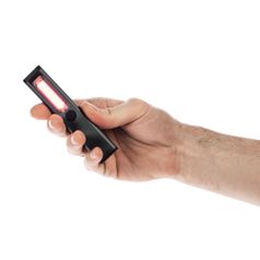 Фонарик-факел аккумуляторный Wallis с магнитом (серый)