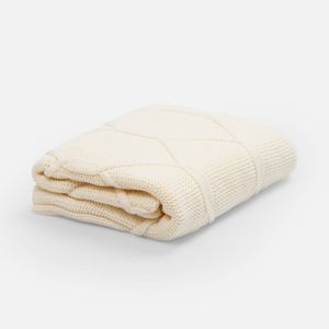 Плед Curve Verve (молочно-белый)