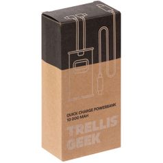 Аккумулятор c быстрой зарядкой Trellis Geek 10000 мАч (Серый графит)