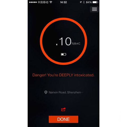 Алкотестер для смартфона iBreathalyzer mini Алкотестер для смартфона iBreathalyzer mini
