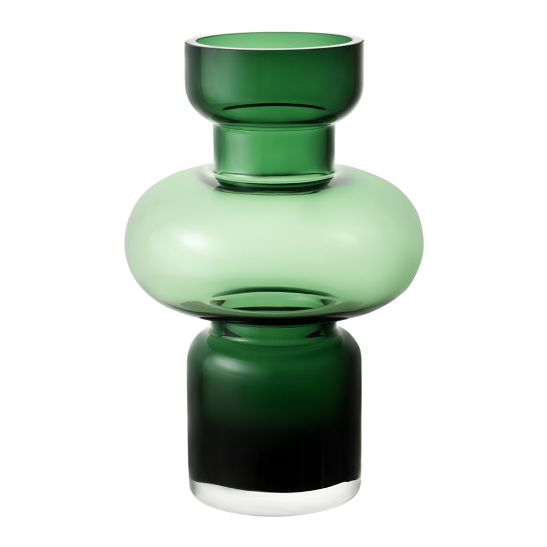 Ваза Florum, 30 см, изумрудная