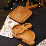 Подарочный набор посуды Adelica Ушастый заяц (разделочная доска, менажница)