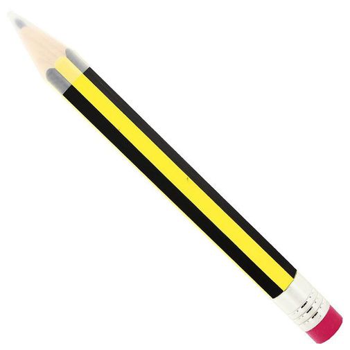 Карандаш большой с ластиком Карандаш большой с ластиком