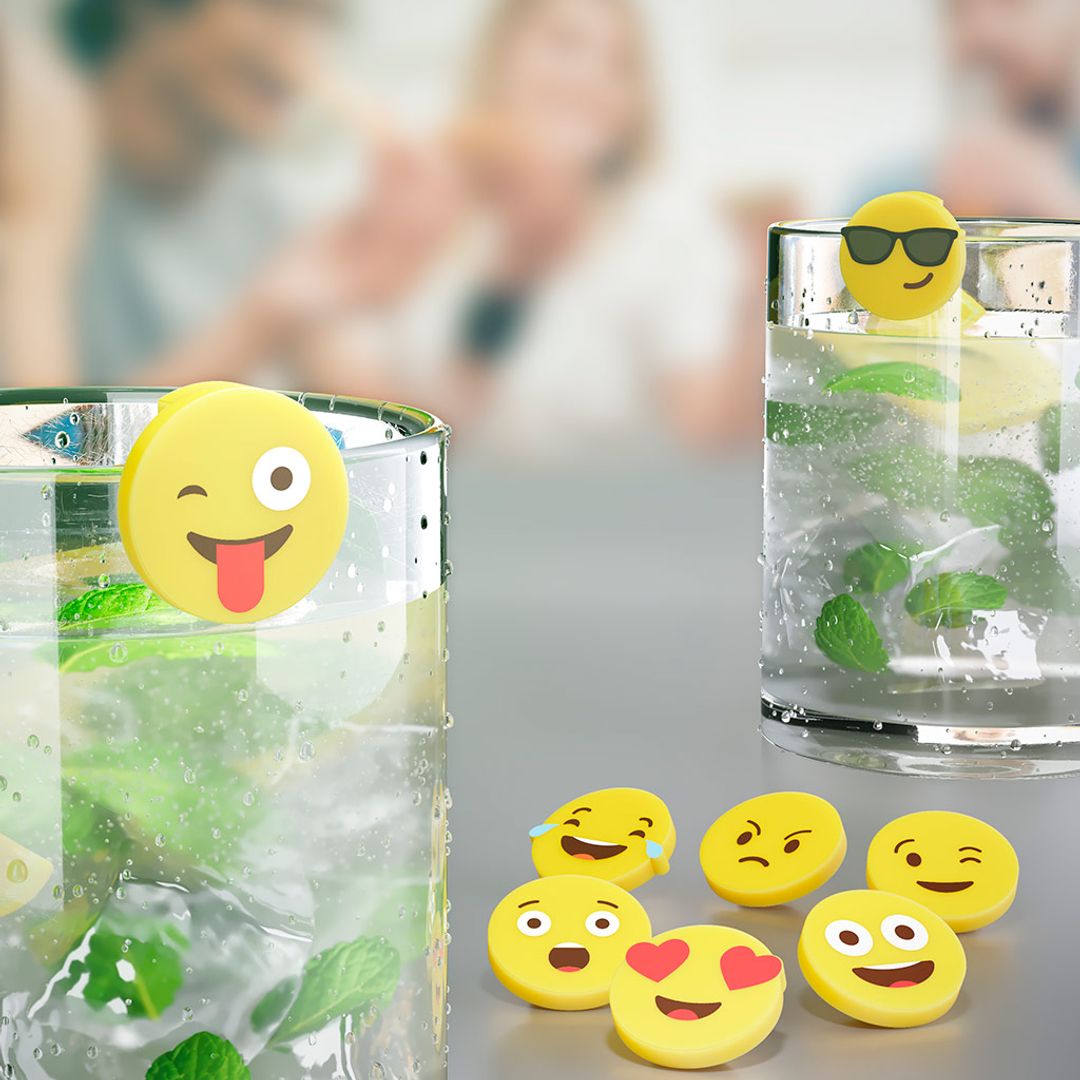 Маркеры для стаканов Emoji (8 шт.) Маркеры для стаканов Emoji (8 шт.)