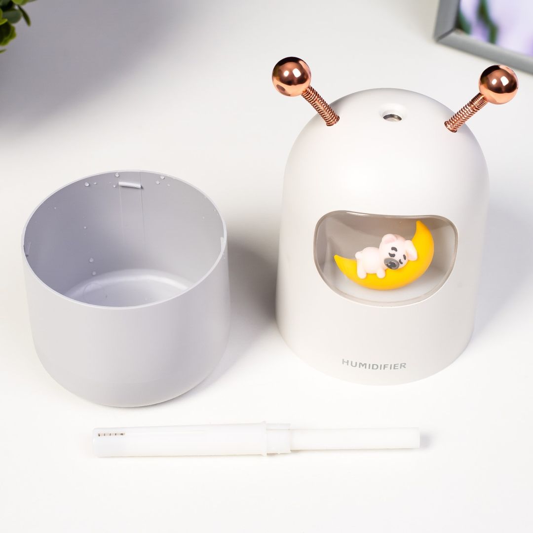 Ночник с увлажнителем Собачка на луне Ночник с увлажнителем Собачка на луне