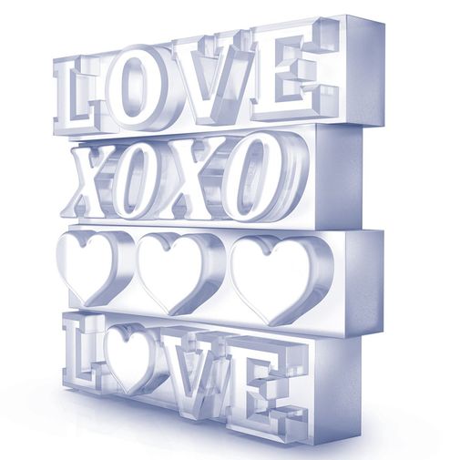 Форма для льда Love