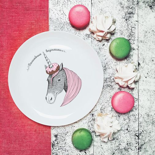 Тарелка Единорог Волшебные вкусняшки Тарелка Единорог Волшебные вкусняшки