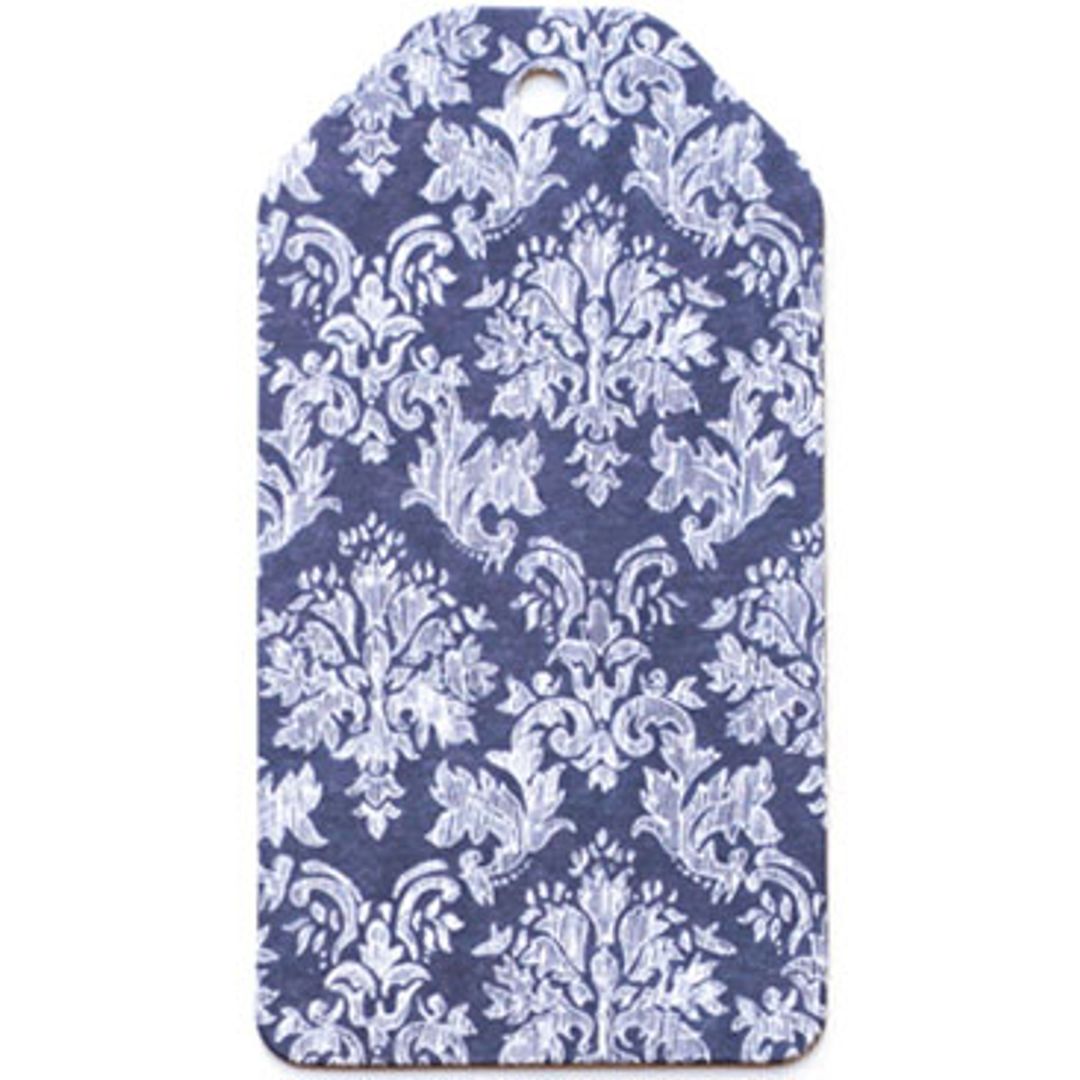 Бирка упаковочная Барокко — синий погон