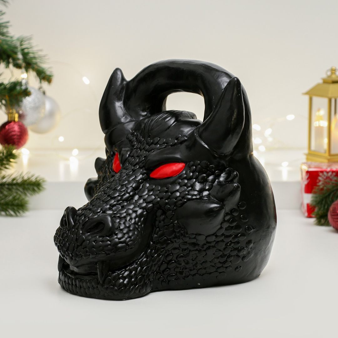 Копилка Гиря Дракон (Черная) Копилка Гиря Дракон (Черная)