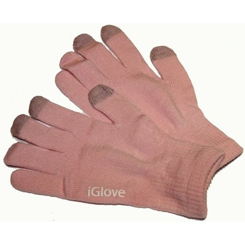 Перчатки для сенсорного экрана Розовые Перчатки для сенсорного экрана Розовые