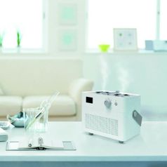 Переносной увлажнитель-ароматизатор воздуха с подсветкой Breathe at Ease (Белый)