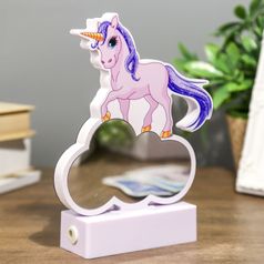 USB Светильник Единорог на облачке (с эффектом тоннеля)