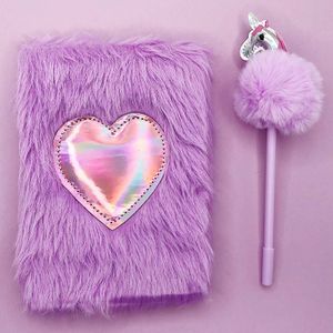 Блокнот плюшевый Purple heart