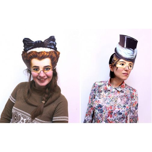 Маски Девичник Ретро (8 шт.)