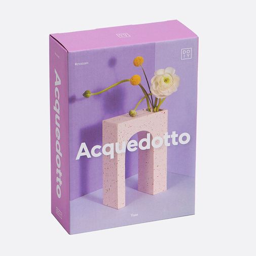 Ваза для цветов одинарная Acquedotto (Розовый) Ваза для цветов одинарная Acquedotto (Розовый)