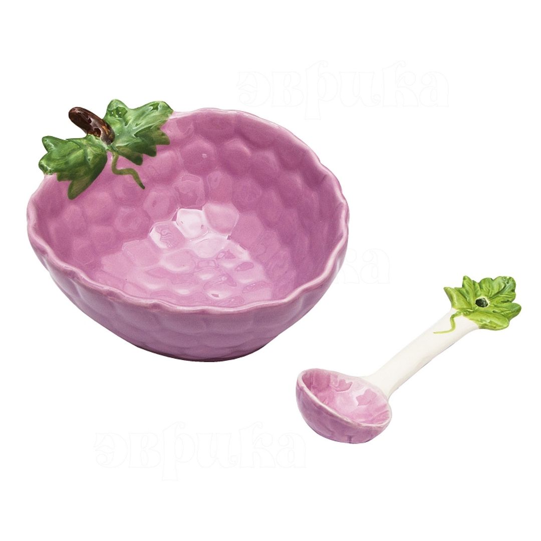 Салатница с ложкой Виноград