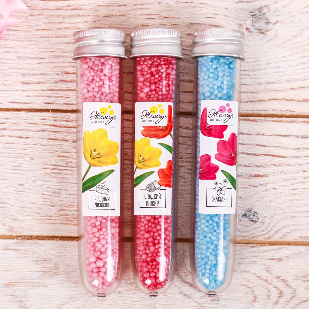 Жемчуг для ванн Для тебя (3 флакона по 30 г) Жемчуг для ванн Для тебя (3 флакона по 30 г)