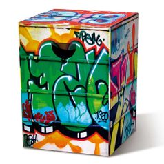 Складной картонный табурет Graffiti