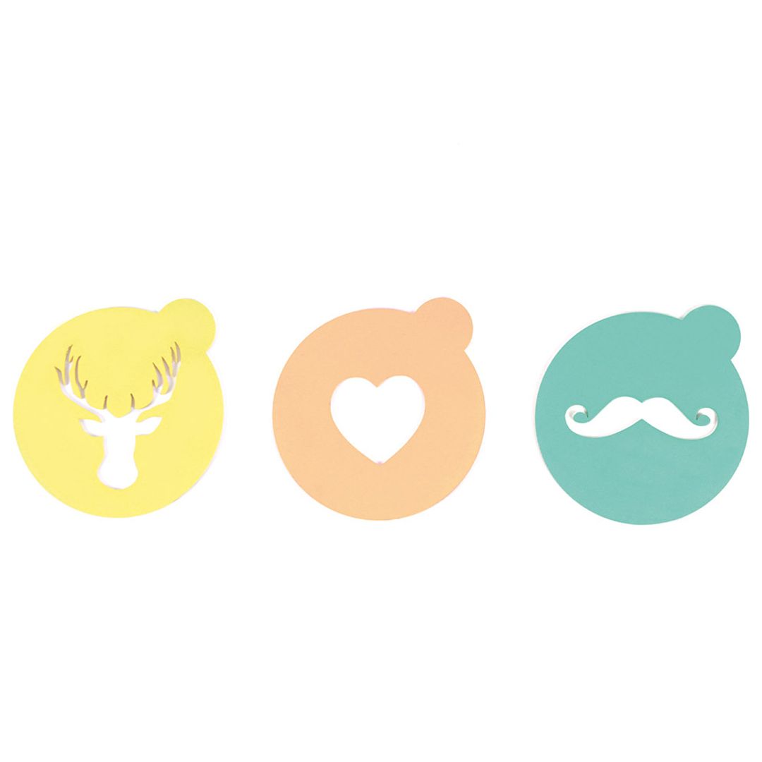 Набор трафаретов для кофе Hip coffee