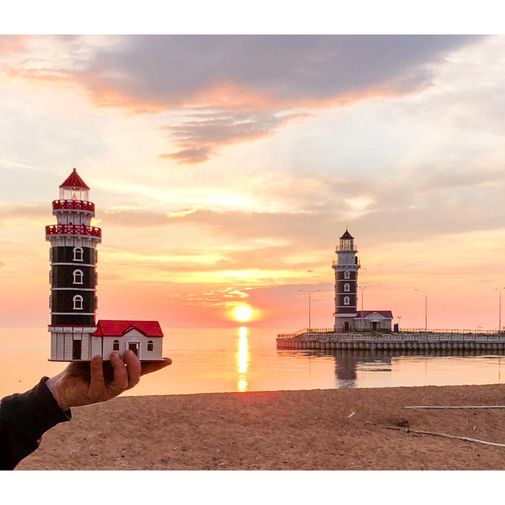 Модель сборная Маяк в пос. Турка (озеро Байкал) Модель сборная Маяк в пос. Турка (озеро Байкал)