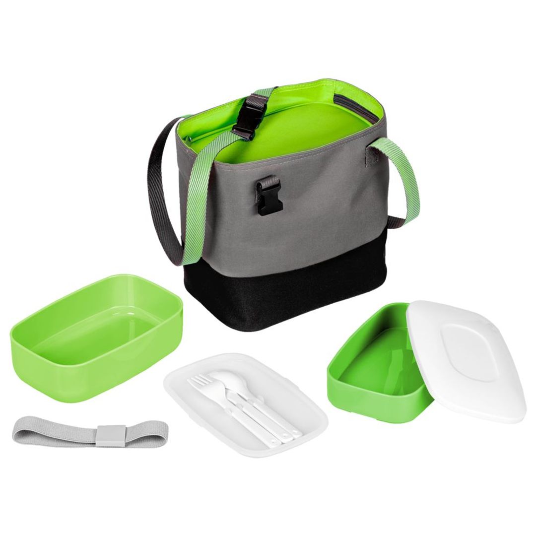 Набор ланчбоксов в термосумке Takk Mamma (Зеленый) Набор ланчбоксов в термосумке Takk Mamma (Зеленый)