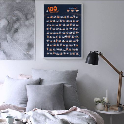 Скретч-постер 100 поз Kamasutra edition