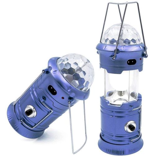 Кемпинговый фонарь-светильник с диско-шаром Camping Lantern (Синий)