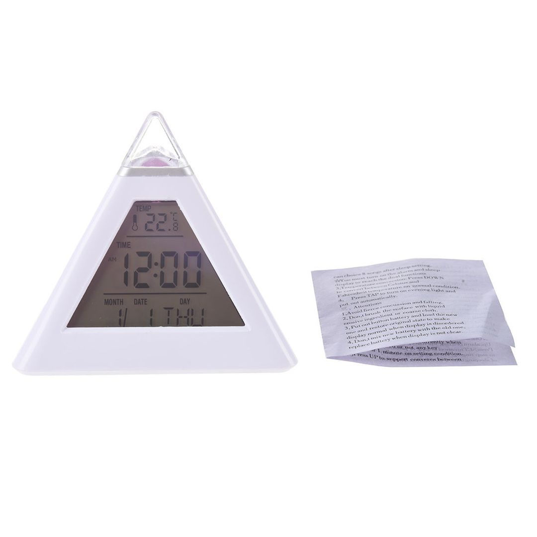 Будильник-релаксатор с термометром Пирамида