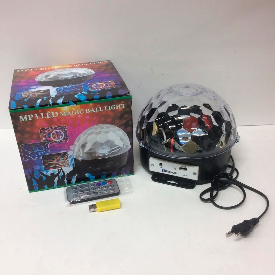 Светодиодный дискошар с динамиком Led magic ball light Bluetooth Светодиодный дискошар с динамиком Led magic ball light Bluetooth