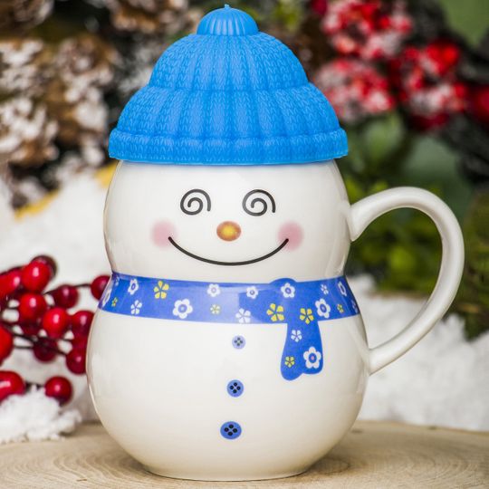 Кружка Снеговик (Синий) Кружка Снеговик (Синий)