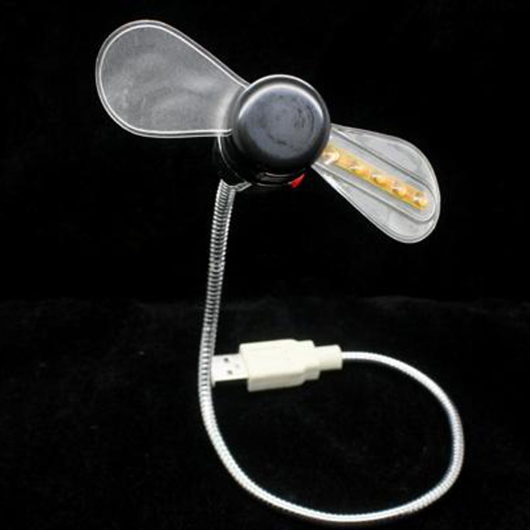 USB Вентилятор с разноцветной подсветкой USB Вентилятор с разноцветной подсветкой