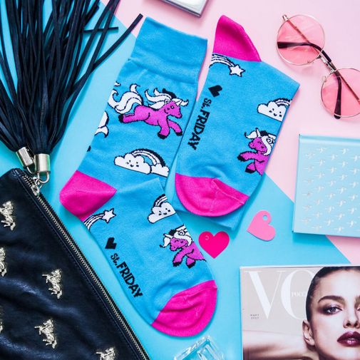 Носки Единороги на радуге Носки Единороги на радуге