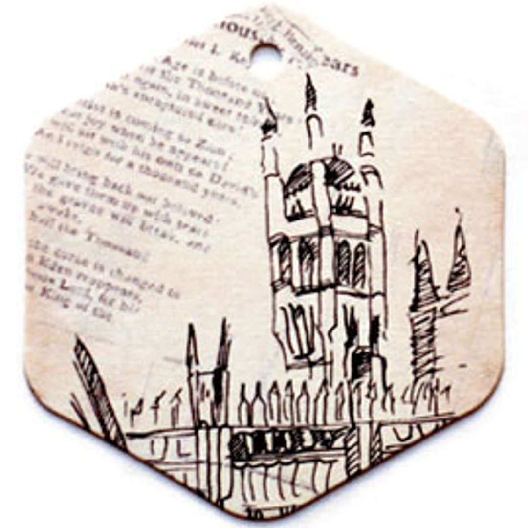 Бирка упаковочная Лондон — шестигранник Бирка упаковочная Лондон — шестигранник