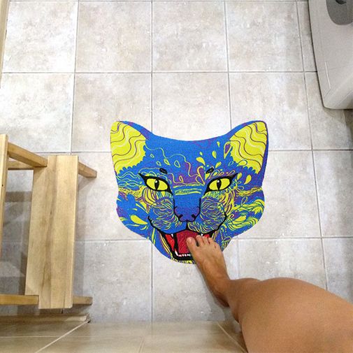 Коврик для входной двери Кот Ринго