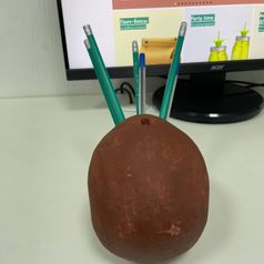 Настольный органайзер Череп Rust