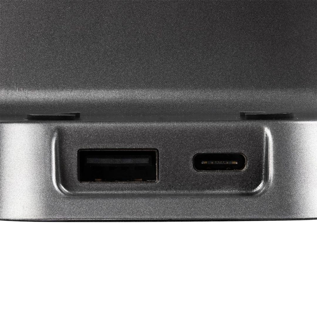 Зарядная станция c часами E-Store для смартфона, часов и наушников (Черная) Зарядная станция c часами E-Store для смартфона, часов и наушников (Черная)